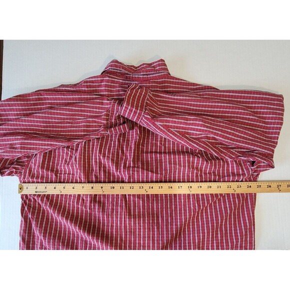 US Expedition Men's Long Sleeve Button Down Shirt Red Plaid Flannel XL Cotton - Picture 5 of 11